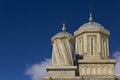 Towers of Curtea de Arges Monastery Royalty Free Stock Photo