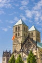 Towers of the Dom and Liebfrauenkirche churches in Munster