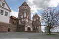 entrance gate of the medieval castle of Mir, Belarus Royalty Free Stock Photo