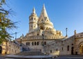 Towers of Fisherman bastion on Buda hill, Budapest, Hungary Royalty Free Stock Photo