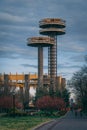 Towers at Flushing Meadows Corona Park, Queens, New York Royalty Free Stock Photo