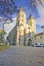 Towers of Gothic basilica of St Egidius in Hronsky Benadik monastery