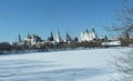 Towers of the Izmaylovo Kremlin in Moscow, Russia , winter Royalty Free Stock Photo