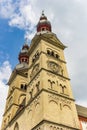 Towers of the Liebfrauenkirche church in Koblenz Royalty Free Stock Photo