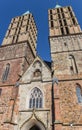 Towers of the Martinskirche church of Kassel Royalty Free Stock Photo