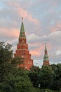 Towers of the Moscow Kremlin Royalty Free Stock Photo