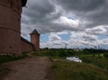 Towers of the old Suzdal monastery. Russian province Royalty Free Stock Photo