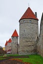 Towers of old Tallinn, Estonia, Europe Royalty Free Stock Photo