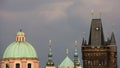 Towers of the old town in Prague Royalty Free Stock Photo