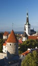 Towers of the Old Town of Tallinn, Estonia Royalty Free Stock Photo