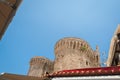 Towers of The Palace of the Grand Master of The Knights of Rhodes. Rhodes, Old Town, Island of Rhodes, Greece, Europe