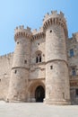 Towers of The Palace of the Grand Master of The Knights of Rhodes. Rhodes, Old Town, Island of Rhodes, Greece, Europe Royalty Free Stock Photo