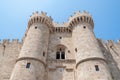 Towers of The Palace of the Grand Master of The Knights of Rhodes. Rhodes, Old Town, Island of Rhodes, Greece, Europe Royalty Free Stock Photo