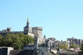 Towers of the Palace of the Popes Royalty Free Stock Photo