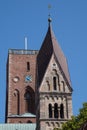 The towers of Ribe Domkirke Cathedral, Denmark Royalty Free Stock Photo