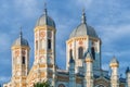Towers of Saint Spyridon the New Church in Bucharest Royalty Free Stock Photo