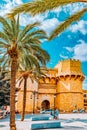 Towers of Serranos in  Valencia . Spain Royalty Free Stock Photo
