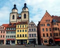 Towers of St. Mary's Church, Wittenberg, Germany 04.12.2016