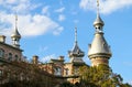 Towers at the University of Tampa Royalty Free Stock Photo