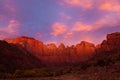 Towers of the Virgin at Sunrise Royalty Free Stock Photo