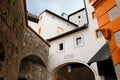 Towers and walls of Hohensalzburg castle Royalty Free Stock Photo