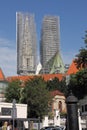 Towers of Zagreb Cathedral after quake