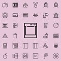 towing machine icon. Detailed set of minimalistic line icons. Premium graphic design. One of the collection icons for websites, we