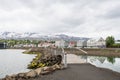 Town of Akureyri in North Iceland Royalty Free Stock Photo