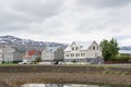 Town of Akureyri in North Iceland Royalty Free Stock Photo