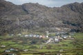 Town of Allihies Beneath the Mountains, County Cork Royalty Free Stock Photo