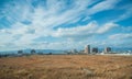 The town along taking shinkansen , Japan