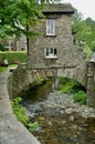 Relaxing by the Bridge House Royalty Free Stock Photo