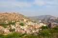 The town of Amer, near Amer Palace (or Amer Fort). Jaipur. Rajasthan. India Royalty Free Stock Photo