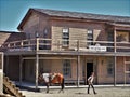 Town of the American Western in Fort Bravo Almeria Andalusia Royalty Free Stock Photo