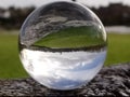 town annon in a crystal ball Royalty Free Stock Photo