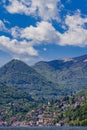 Town Argegno on Lake Como, Italy Royalty Free Stock Photo