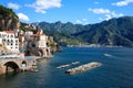 Town Atrani, Peninsula of Sorrento, Campania, Gulf of Salerno, Italy, Europe