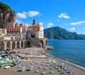 Town Atrani, Peninsula of Sorrento, Campania, Gulf of Salerno, Italy, Europe