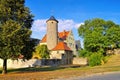 The town Aub in Germany, castle Royalty Free Stock Photo