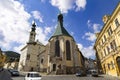 Town Banska Stiavnica, Slovakia. Street of old sity