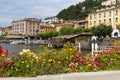 The town of Belaggio at lake Como, Italy Royalty Free Stock Photo