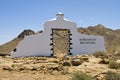 Town of Betancuria sign. Canary Islands Royalty Free Stock Photo