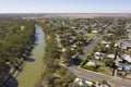 The town of Bourke on the Darling river. Royalty Free Stock Photo