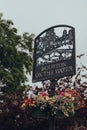 Town of Bourton-on-the-Water sign, Cotswolds, UK