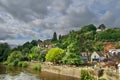 Bridgnorth landscape at the side of the river severn