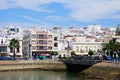 Town buildings and bridge, Ayamonte.