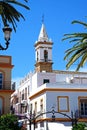 Town buildings and church tower, Ayamonte.
