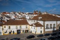 Evora, Portugal - Town buildings next to the Chapel of Bones