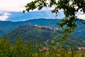 Town of Buzet on green hill