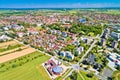 Town of Cakovec aerial view Royalty Free Stock Photo